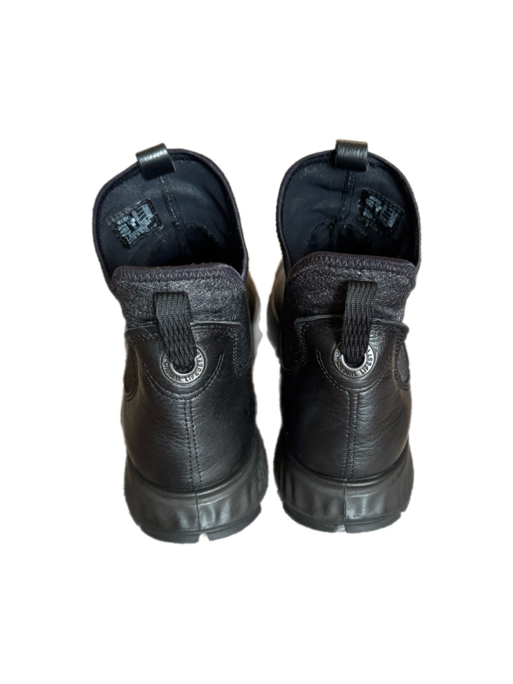 Women’s Ecco Exostrike GTX Black yak Slip-On Leather boots size 9 - Picture 6 of 8